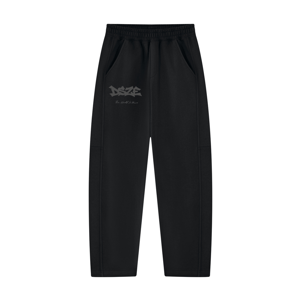 Unisex Tapered Straight Hem Sweatpants