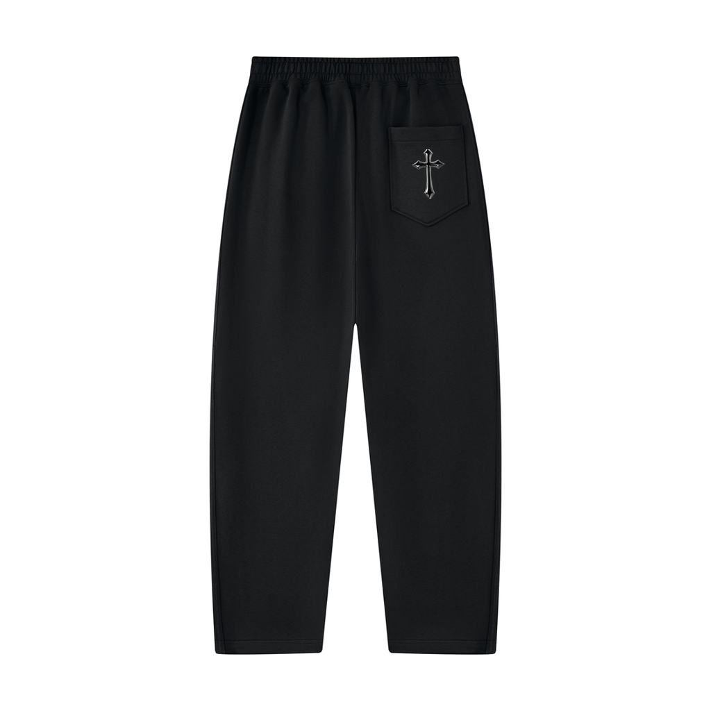 Unisex Tapered Straight Hem Sweatpants